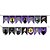 Faixa Decorativa Bandeira Wandinha Addams Aniversário 2,40m X 19cm - Imagem 1