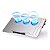 Suporte de Notebook Base Cooler Gamer Ergonômico 3 Fans Rgb Knup - Imagem 2