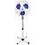 Kit 2 Ventiladores De Coluna Pedestal com 3 Velocidades 40cm - Voltagem 110v - Branco e Azul - Fix - Imagem 2
