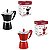 Cafeteira Italiana de Alumínio Colorido 6 Xícaras de Café Moka - 300mL - Hauskraft - Imagem 1