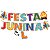 Faixa Decorativa Bandeirinhas Comemoração Festa Junina/Julina - 1,6m X 15cm - Festcolor - Imagem 1