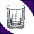 Kit de Copo Baixo Decorado de Vidro para Drinks Esparta 240mL - 6 Unidades - Hauskraft - Imagem 3