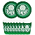 Kit Festa Pratos e Copos para Aniversário Comemoração - Palmeiras - 8 un Cada - Festcolor - Imagem 1