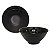 Tigela Ondulada de Melamina Linha Premium Kanpai Leve Resistente - Preto - 300mL - 12,7cm - Bestfer - Imagem 1