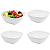 Kit 04 Tigela Quadrada Lisa de Melamina Branca Leve Resistente - 1500mL - 21cm - Bestfer - Imagem 1