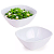 Kit 02 Tigela Quadrada Lisa de Melamina Branca Leve Resistente - 2860mL - 25cm - Bestfer - Imagem 1