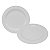 Kit 06 Pratos Raso Redondo Branco de Melamina 28cm Leve Resistente - Bestfer - Imagem 1