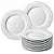 Kit 10 Pratos Raso Redondo Branco de Melamina 28cm Leve Resistente - Bestfer - Imagem 1