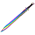 Faca Facão Espada Katana Samurai Modern Furta Cor FullTang Aço Inox com Bainha de Nylon - Luatek - Imagem 1
