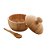 Açucareiro com Colher de Bambu Material Sustentável Cozinha - 7,5cm - Class Home - Imagem 1
