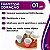 Travessa Petisqueira Aperitivos Formato Coração Bambu Para Servir Decorar 17cm Marrom Claro Class Home - Imagem 2