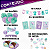 Kit Festa Decorativa Comemoração Chá Revelação Especial 16 Copos e 16 Pratos - 94 peças - Festcolor - Imagem 3