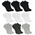 Kit 9 Pares Meias Premium Soquete Cano Curto em Algodão e Poliéster 30-46 Unissex Union Socks - Imagem 1