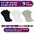 Kit 9 Pares Meias Premium Soquete Cano Curto em Algodão e Poliéster 30-46 Unissex Union Socks - Imagem 5