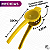 Espremedor de Limão Lima Collor Suco Resistente De Metal Esmaltado - Amarelo - UnyGift - Imagem 3