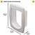 Túnel de Extensão Modular Swing Microchip para Portas de Passagem Swing 3 e 5 de Plástico - Ferplast Cód: 72115 - Imagem 5