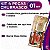 Kit 4 Peças Churrasco Faca Para Carne Pegador Garfo Trinchante Chaira Aço Inox Wood - Class Home - Imagem 2