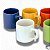 Jogo 6 Canecas de Cerâmica Coloridas Café Chá 85ml Mesa Posta - Class Home - Imagem 3
