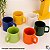 Jogo 6 Canecas de Cerâmica Coloridas Café Chá 85ml Mesa Posta - Class Home - Imagem 4