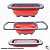 Escorredor Macarrão Salada Legumes Multiuso Retrátil de Silicone com Alças 38cm - Class Home - Imagem 3
