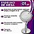 Espelho de Mesa Metal Cromado com Luz de Led e Dupla Face Aumento 5x Maquiagem Penteadeira Uny Home - Imagem 2