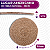 Kit 6 Lugar Jogo Americano Natural Trançado Para Mesa de Jantar Posta Cozinha - 38cm - WolfF - Imagem 2