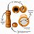 Kit 2 Moedor Manual de Pimenta e Sal P e M Condimentos Temperos Grãos MDF 21cm e 15cm Uny Home - Imagem 3