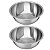 Kit 2 Bacia Tigela Bowl de Inox Pequena Redonda 35cm 5 Litros Cozinha Uny Home - Imagem 1