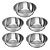 Kit 5 Bacia Tigela Bowl de Inox Pequena Redonda 35cm 5 Litros Cozinha Uny Home - Imagem 1
