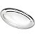 Travessa Oval Rasa Aço Inox 26cm Para Servir Alimentos Porções Cozinha Restaurante - Ke Home - Imagem 1