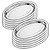 Kit 10 Travessas Oval Funda Aço Inox 30cm Servir Alimentos Porções Cozinha Restaurante - Ke Home - Imagem 1