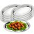 Kit 8 Travessas Oval Funda Aço Inox 21cm Para Servir Alimentos Porções Cozinha Restaurante - Ke Home - Imagem 1