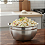 Tigela Mixing Bowl De Inox Redondo 22cm Para Preparo Cozinha Salada Confeitaria - M - Ke Home - Imagem 3
