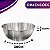 Kit 2 Saladeira Escovada Bowl Tigela de Aço Inox Saladas Preparo de Alimentos 30cm - Ke Home - Imagem 3