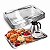 Kit 5 Bandejas Retangulares de Inox 36x27cm Ideal para Servir Acomodar Alimentos E Bebidas - Ke Home - Imagem 1