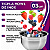 Kit 3 Tigelas Mixing Bowl De Inox Redondo 14cm Para Preparo Cozinha Salada Confeitaria PP - Ke Home - Imagem 3