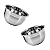 Kit 2 Tigelas Mixing Bowl De Inox Redondo 18cm Para Preparo Cozinha Salada Confeitaria P - Ke Home - Imagem 1