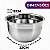 Kit 2 Tigelas Mixing Bowl De Inox Redondo 22cm Para Preparo Cozinha Salada Confeitaria M - Ke Home - Imagem 3