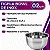Kit 2 Tigelas Mixing Bowl De Inox Redondo 22cm Para Preparo Cozinha Salada Confeitaria M - Ke Home - Imagem 2