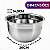 Kit 2 Tigelas Mixing Bowl De Inox Redondo 26cm Para Preparo Cozinha Salada Confeitaria G - Ke Home - Imagem 3
