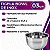 Kit 3 Tigelas Mixing Bowl De Inox Redondo 26cm Para Preparo Cozinha Salada Confeitaria G - Ke Home - Imagem 2
