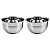 Kit 2 Tigelas Mixing Bowl De Inox Redondo 28cm Para Preparo Cozinha Salada Confeitaria XG - Ke Home - Imagem 1