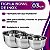 Kit 3 Tigela Mixing Bowl Aço Inox 26cm 28cm 30cm Para Preparo Cozinha Salada Confeitaria - Ke Home - Imagem 2