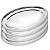 Kit 4 Travessas Oval Rasa Aço Inox 35cm Para Servir Alimentos Porções Cozinha Restaurante - Ke Home - Imagem 1
