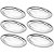 Kit 6 Travessas Oval Rasa Aço Inox 26cm Para Servir Alimentos Porções Cozinha Restaurante - Ke Home - Imagem 1