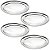 Kit 4 Travessas Oval Rasa Aço Inox 30cm Para Servir Alimentos Porções Cozinha Restaurante - Ke Home - Imagem 1