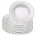 Kit 12 Pratos Fundos Redondos de Melamina Branca 25cm Leves Resistentes Uso Diário Cozinha - Bestfer - Imagem 1