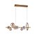 Pendente Led Janor com 07 Globos LED 18W 3000K Dourado | Nordecor 2272 - Imagem 1