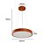 Pendente Led Oris 40cm 24W 3000K Imbuia | Nordecor 2454 - Imagem 5