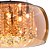 Pendente Soho Redondo Ø40x23cm Metal, Cristal e Vidro Cromado, Âmbar e Transparente | Bella Iluminação PD002AM - Imagem 3